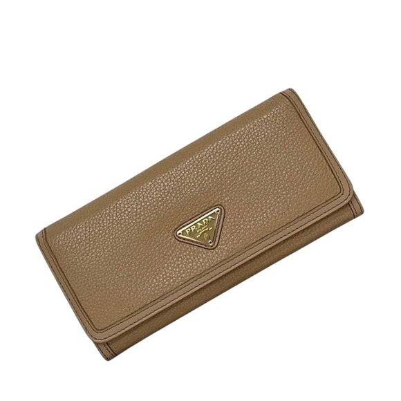 Prada Handbags - Prada Bifold Long Wallet Beige 1 Mh132 Wallet Leather